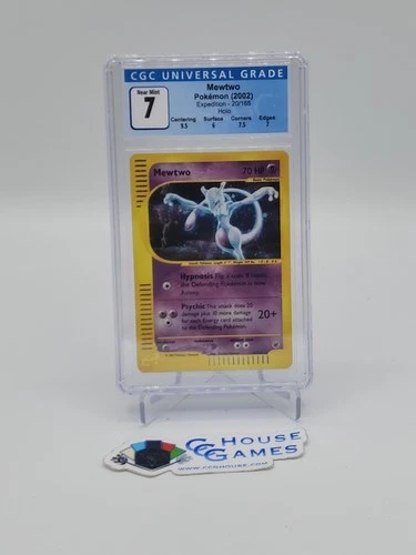Mewtwo 20/165 CGC 7 EXPEDITON HOLO Pokemon 2002 Graded Foil WOTC *CCGHouse*