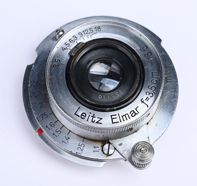 Vintage Leica Leitz Elmar 35mm f/3.5 Lens #555718 Germany