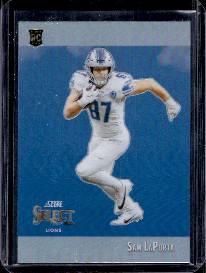Sam LaPorta Panini Select Score Select Throwback #STWSLA Gold