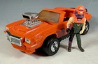Vintage MASK STINGER Pontiac GTO Tank Car Kenner 1986 w Bruno Sheppard