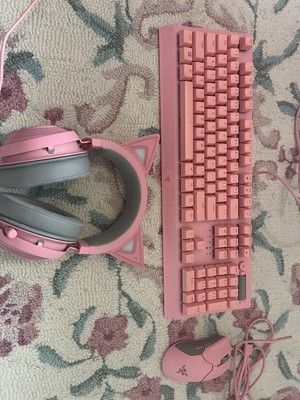 Razer QUARTZ PINK Gaming Bundle: Keyboard, Headset, Mouse
