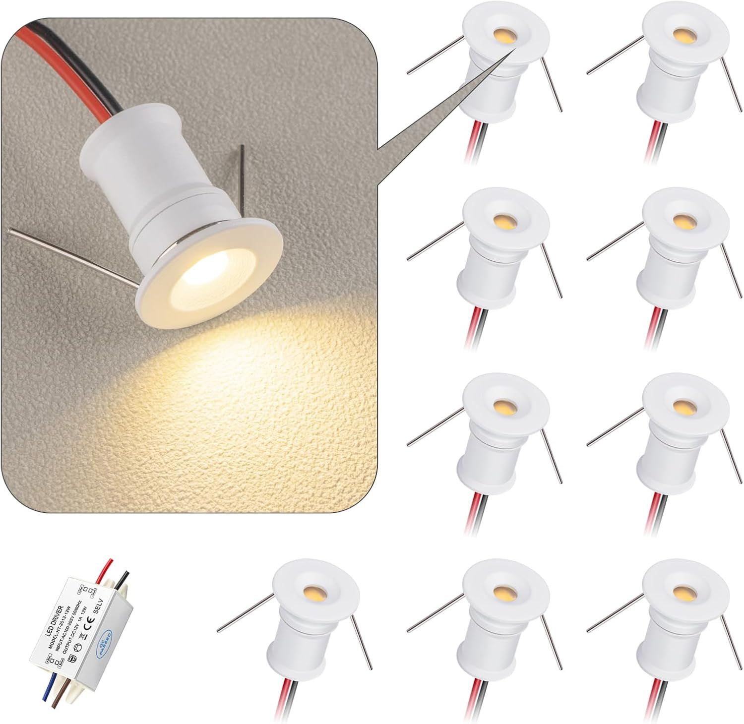 Illuminazione d'Accento: Mini Faretto LED 902 12V 1W 75Lm