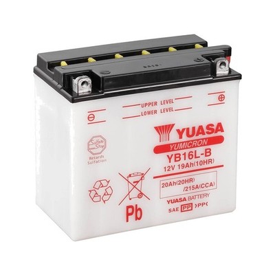 YUASA Battery with Electrolyte YB16L-B COMBIPACK