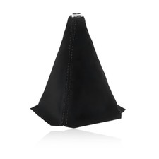 Car Shift Knob Dust Cover, Leather Manual/Auto Gear Gaiter Shifter Suede, Black