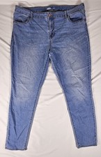 OLD NAVY Womens Mid Rise Super Skinny Jeans Medium Wash Size 18 EXCELLENT