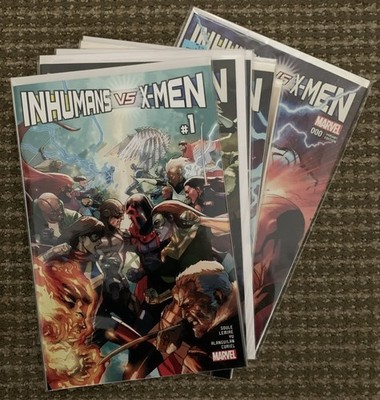MARVEL COMICS INHUMANS VS X-MEN #0-6 -2016- FULL SET