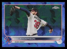 Ian Anderson 2022 Topps Chrome Sapphire #615 Atlanta Braves