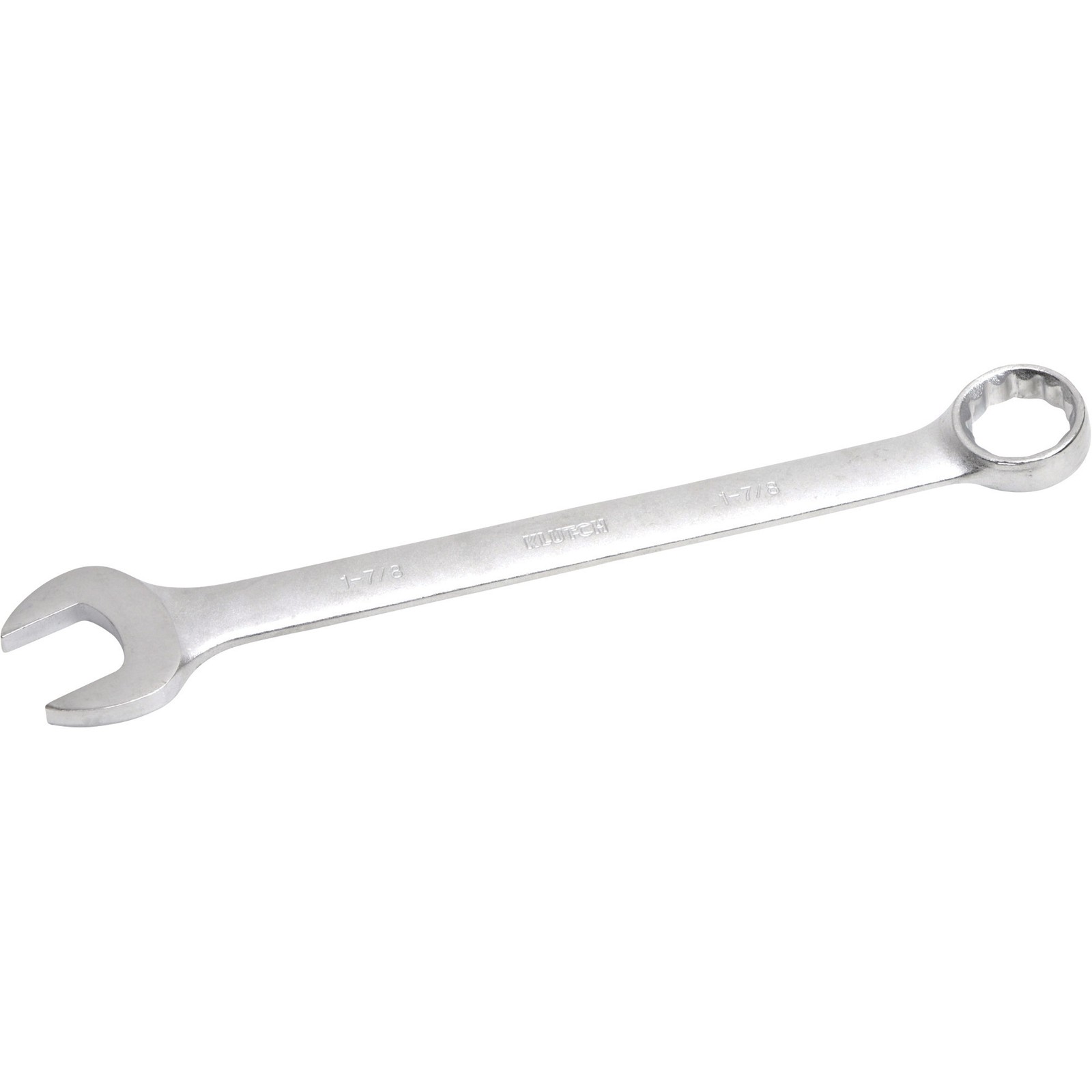 Klutch Full Polish Combination Wrench, SAE, 1 7/8in.
