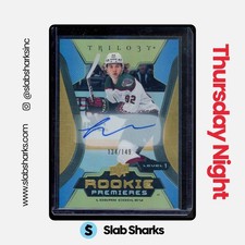 2023 UPPER DECK TRILOGY #107 LOGAN COOLEY AUTO GOLD RC ROOKIE /149