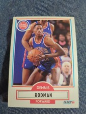 Dennis Rodman 1990-91 Fleer Basketball Card #59 Detroit Pistons NBA 