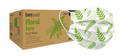Beesure BE2340 Series BE2300 Floral Design Face Mask, Round Edge, Latex Free,...