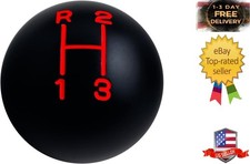 Aluminum 3 Speed Shifter Shift Knob Black 516-24 Compatible With 1941 Red