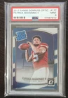 47687910 Patrick Mahomes II 2017 Panini Donruss Optic #177 RC Rated Rookie PSA 9