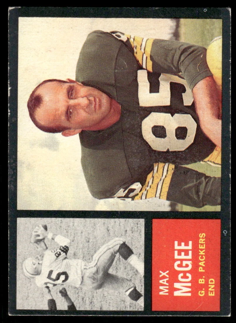 1962 Topps #67 Max McGee Green Bay Packers