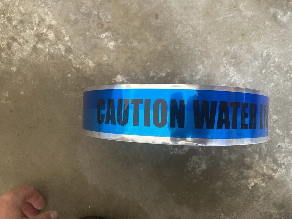 Caution Water Line Buried Below 2” And 3” X 1000’ Detectable Tape - Image 3 of 4