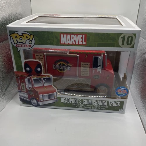 Funko POP Marvel Deadpool's Chimichanga Truck #10 Vinyl Figure Rides Yellow NEW