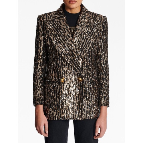 Balmain sequin-embellished double-breasted jacket FR40/US8 - Picture 5 of 14