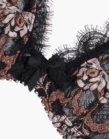 RRP&euro;183 AGENT PROVOCATEUR Lace Balconette Bra UK34C EU75C US34C Underwired