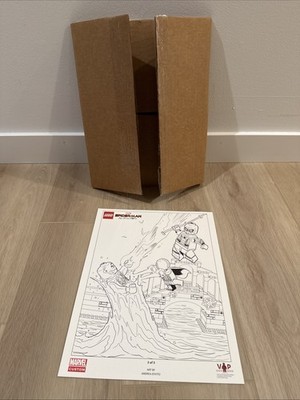 LEGO Spider-Man Far From Home VIP Exclusive Promo Print Sketch Variant Marvel