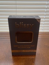 Authentic - Blissy Mulberry Dark Gray 100 Silk Pillowcase King SIZE NEW IN BOX