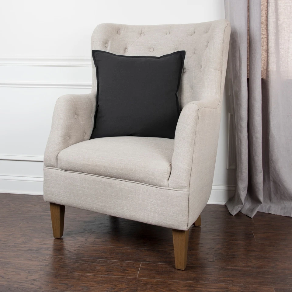 Rizzy Home Cotton Slub Solid Decorative Throw Pillow, 20x20 - Image 4 of 4