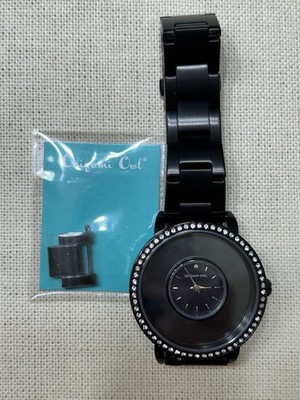 Origami Owl LK5005 Signature Black Watch w/Crystals (holds charms) ''New Battery''
