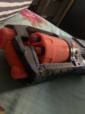 Carbon Fibre - Nerf Elite Strongarm Blaster Rotating Barrel, Slam Fire - MODDED