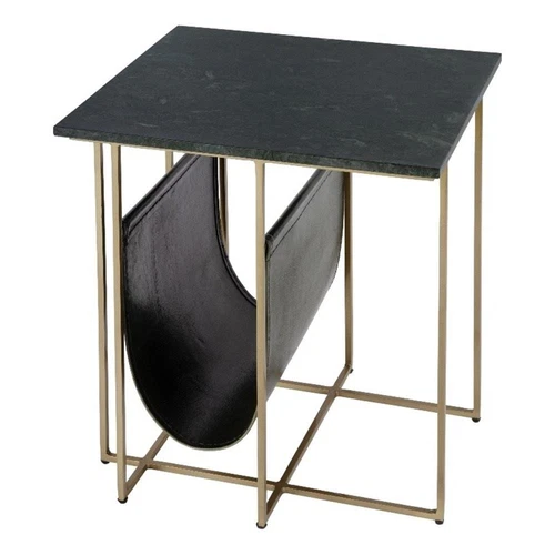 Butler Specialty Company Stephanik 20.25" W Marble Top Magazine Side Table-Green - Picture 1 of 8