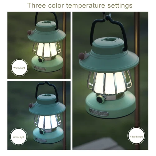 Snail Design Retro Hanging Kerosene Lamp Outdoor Tent Camping Lamp Rechargeable - Picture 7 of 21
