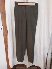 Vintage US Army Type II Class 6 Serge Green Wool Trousers Mens Size 31/30