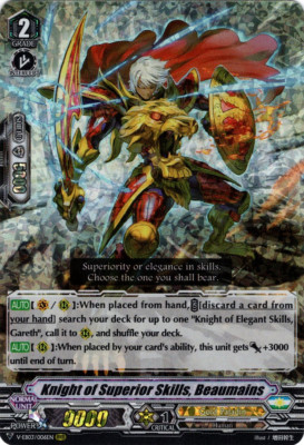 Cardfight!! Vanguard - Knight of Superior Skills, Beaumains - V-EB03/006EN - RRR
