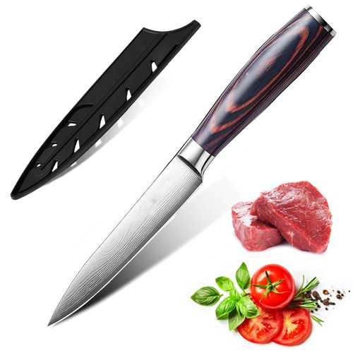 Set Coltelli Cucina Modello Damasco Giapponese Coltelli Chef Acciaio Inox Cleaver - Foto 22 di 30