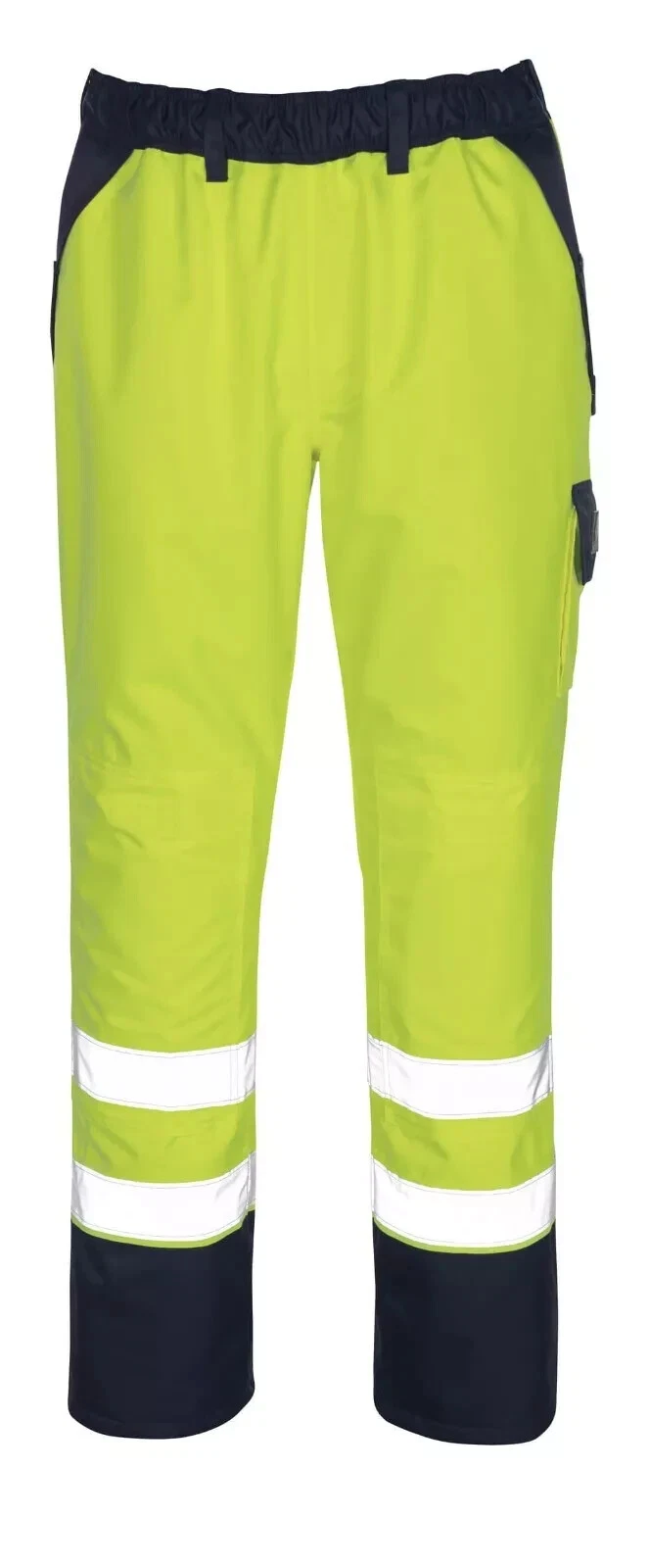 Mascot Linz Trousers Waterproof Hi Viz Overtrousers Yellow / Navy 07090-880-171