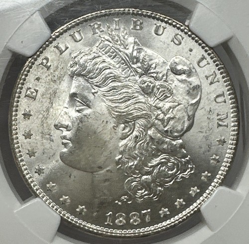 1887 Morgan Dollar MS-63 NGC - Picture 2 of 3