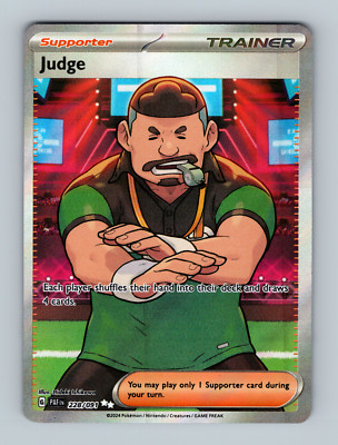Pokemon TCG- Paldean Fates - 228/091 - Judge - Full Art C1