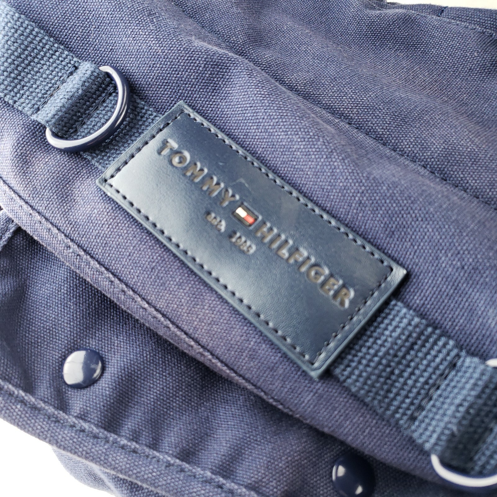 Tommy Hilfiger Basic Backpack Blue Plaid 13x17 Cl… - image 3