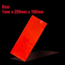 Red Composited Glass Fiber Plain Panel Plate Sheet 100mm X250mm X1mm Craft Drone