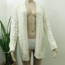 Altar'd State Cardigan Sweater Long Sleeve Open Front Ivory Off White 137839 S