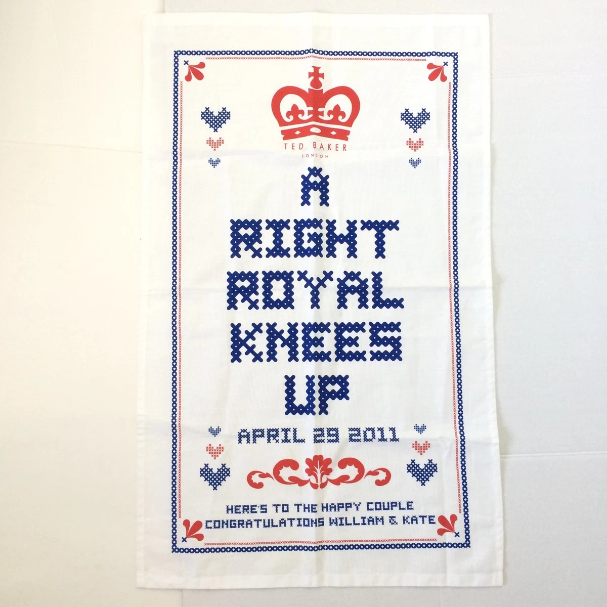 Ted Baker London Royal Tea Towel Right Royal Knees Up Lmtd Edition