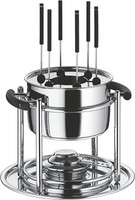 Wmf Allegro Party FONDUE-SET 11-TEILIG Mit Brenner, Gabeln, Fonduetopf Edelstahl