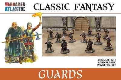 Wargame Atlantic Guards Boxed Set 28mm 24 Models Adventurers, Mercenaries D&D