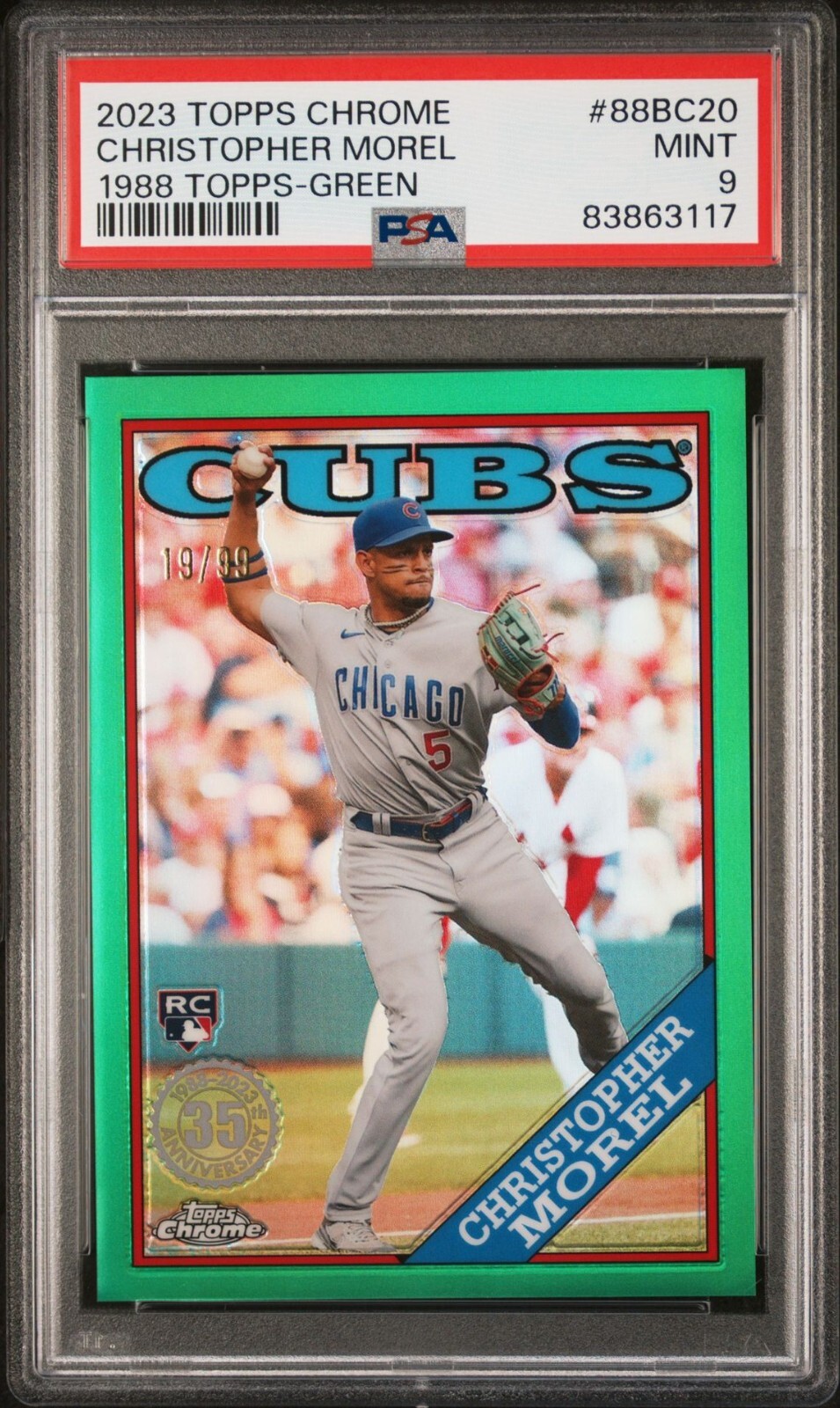 2023 Topps Chrome - 1988 Topps Green Refractor SP/99 - CHRISTOPHER MOREL #20