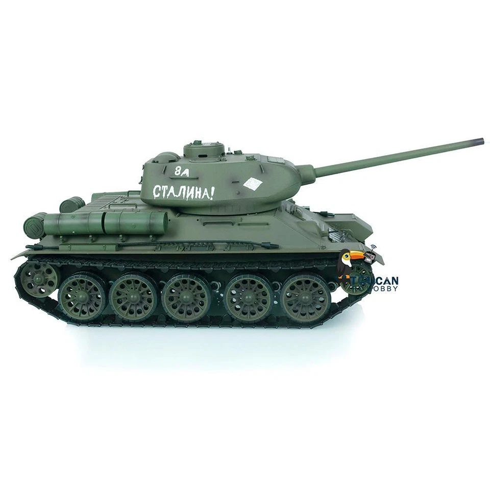 1:16 7.0 Heng Long 3909 Soviet T34-85 RTR IR RC Tank Plastic Version BB Shooting - Image 3 of 4