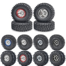 4x 1.9 Rc Car Wheels Beadlock Rims Tires Set For 110 Rc Axial Scx10 90046 Trx4 4x 1.9 Rc Car Wheels Beadlock Rims Tires Set For 110 Rc Axial Scx10 90046 Trx4