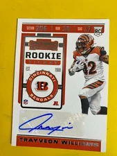 D45238  2019 Panini Contenders #160  Trayveon Williams  ROOKIE AUTOGRAPH