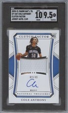 2020-21 Panini NT #CF-CAT Cole Anthony Clutch Factor Sig SGC 9.5 #/49