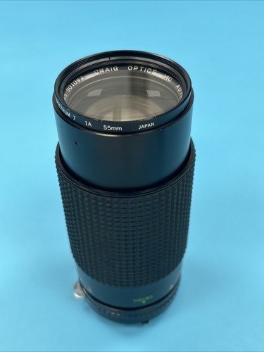 Craig Optics MC Auto Zoom 1:3.9 f=80-200mm Camera Lens No 901093