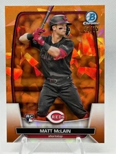 2023 bowman chrome sapphire Matt McLain /75 Reds