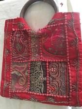 Stylish Indian Ethnic Bag Tradition HandWork Purse Gotta Silk Potli Bag