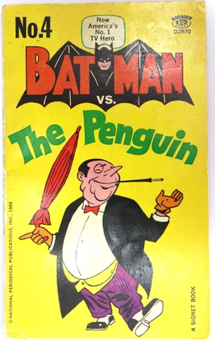 Batman vs The Penguin Vintage Comic Book 1966 No.4 Signet National Periodical B8
